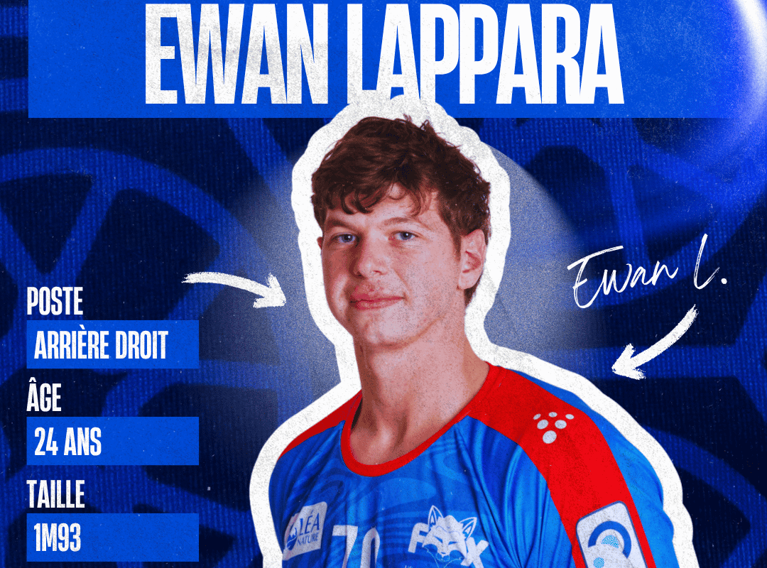 Le mercato 2026/2027 est lancé avec l’arrivée d’un renfort de choix : Ewan LAPPARRA.