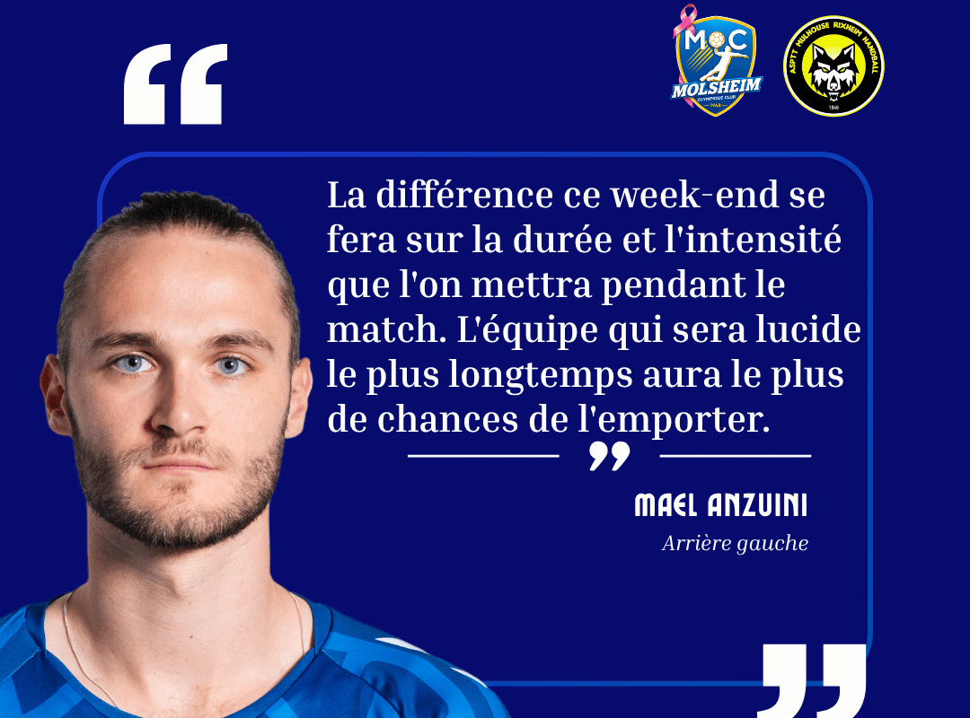 Maël avant le derby alsacien : « Imposer notre rythme face à Mulhouse »