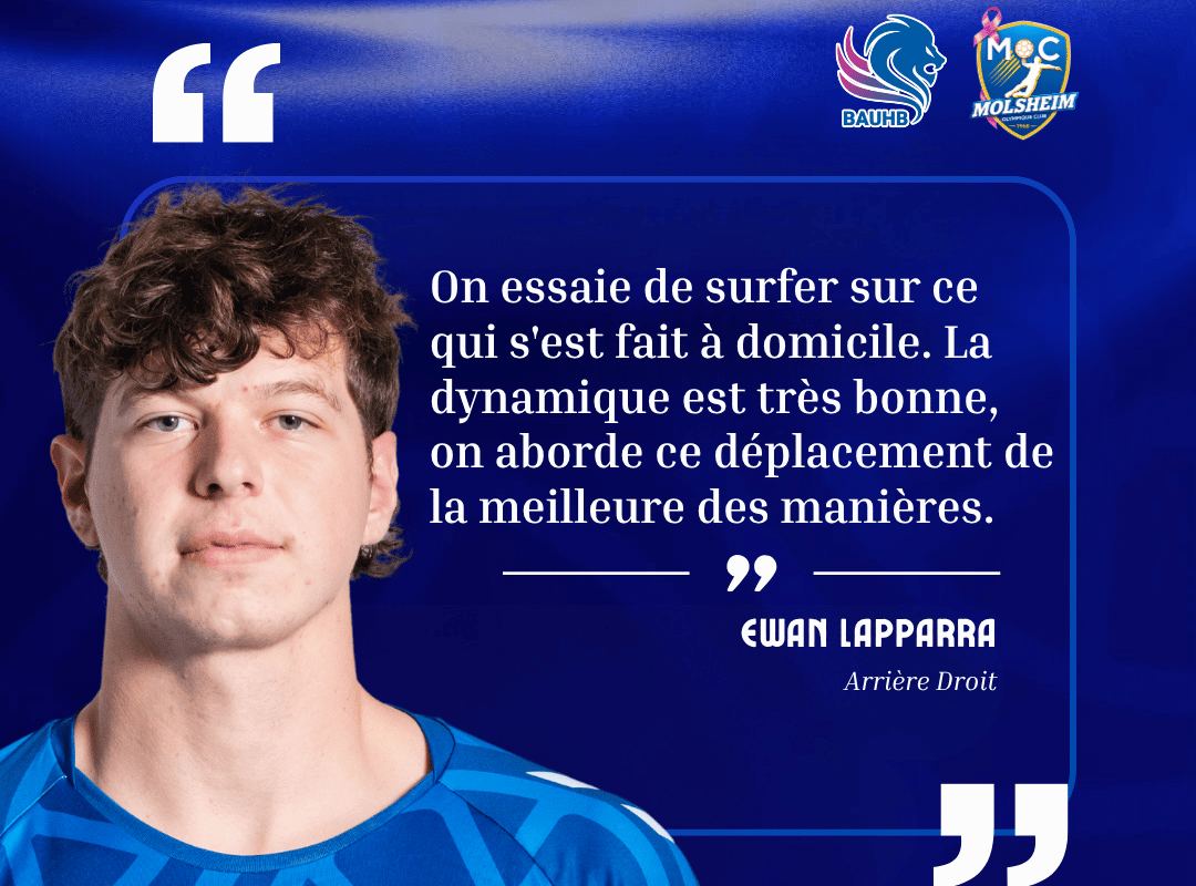 Ewan avant le déplacement à Belfort : « On surfe sur une très bonne dynamique »