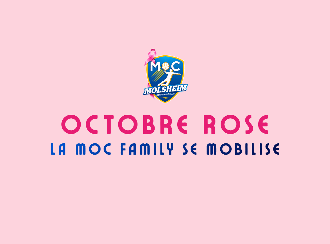 Octobre Rose : La MOC Family se mobilise sur le terrain et en tribunes ! 🩷